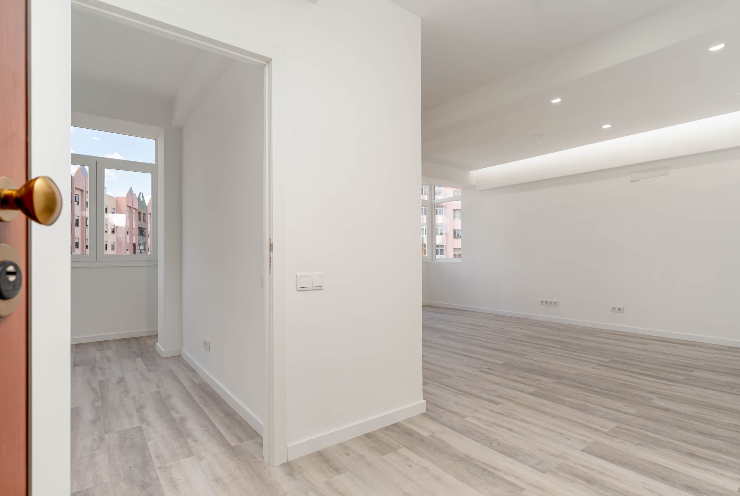 Interior de apartamento renovado